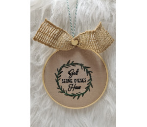 Stickdatei - Spruch Gott segne dieses Haus